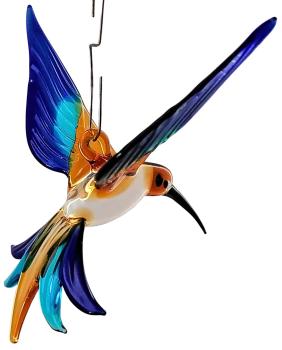 Hängevogel, Kolibri (braun-hellblau-dunkelblau)